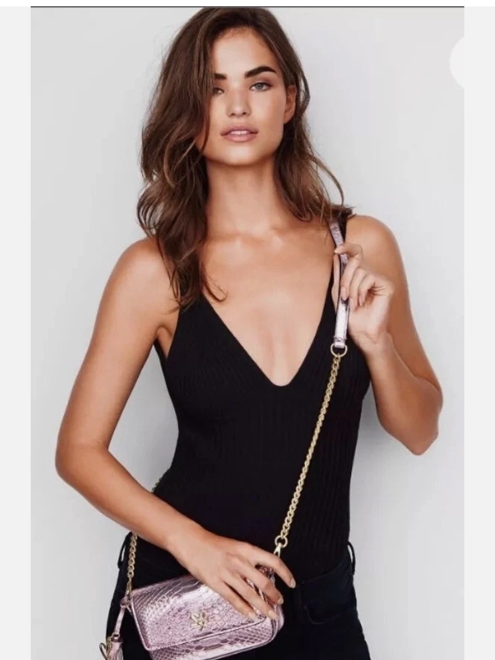 Victoria Secret Python-Embossed Crossbody Bag. NWT. MSRP $70